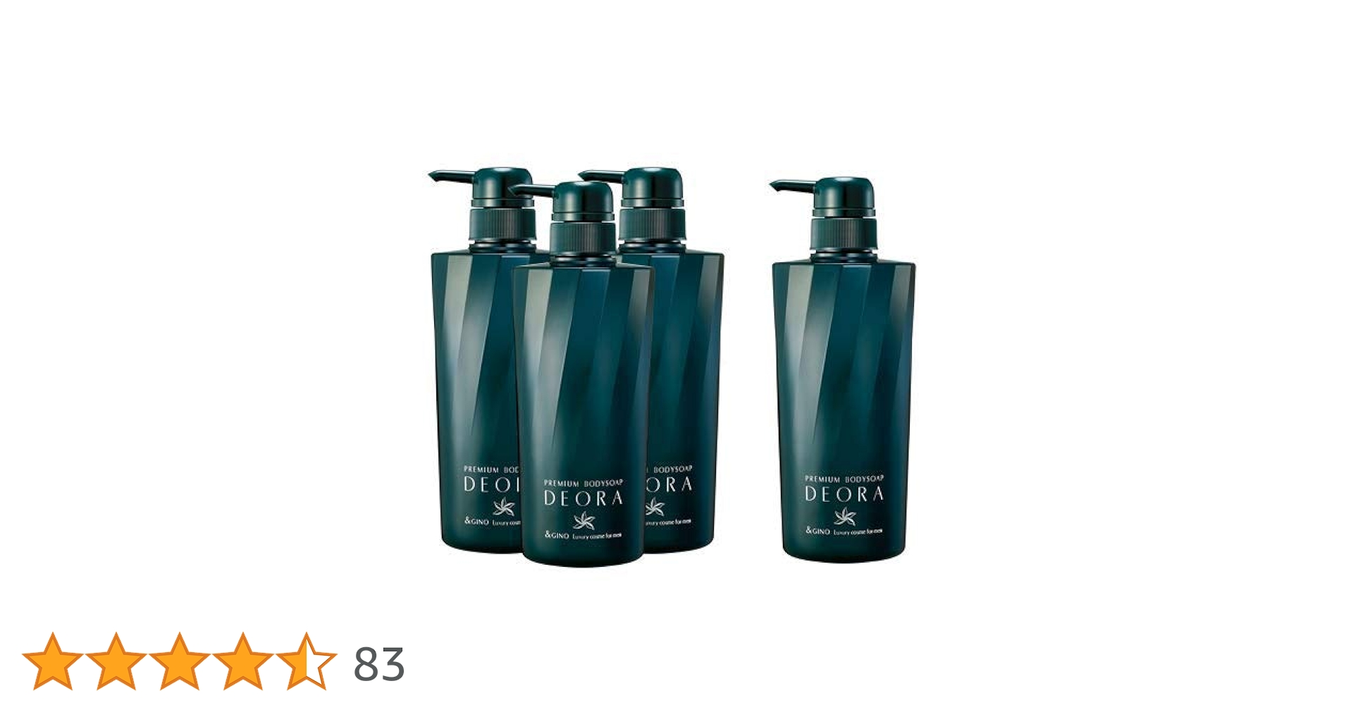 Amazon.co.jp: &GINO プレミアムボディーソープ デオラ3本+1本